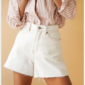 Verge Girl New Rhythm Denim Shorts White